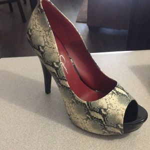 Snake skin heels